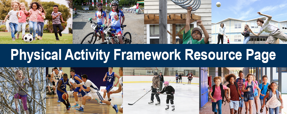 Physical Activity Framework Resources banner